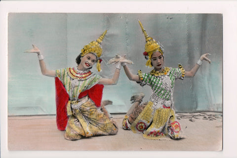 People - Female postcard - Pretty Woman - RPPC - Thai Classical Dance - NL0206