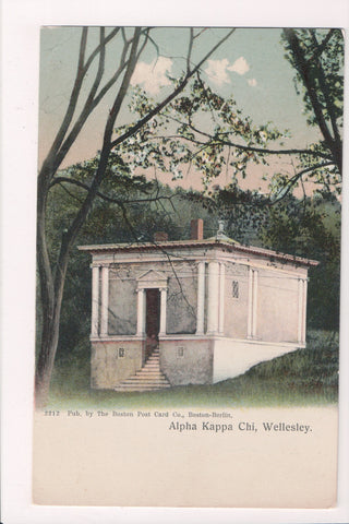 MA, WELLESLEY - Alpha Kappa building closeup - NL0238