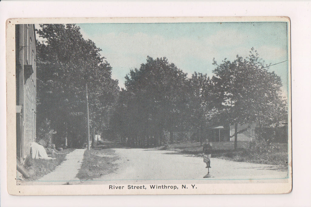 NY, WINTHROP - River Street - old postcard - NL0288