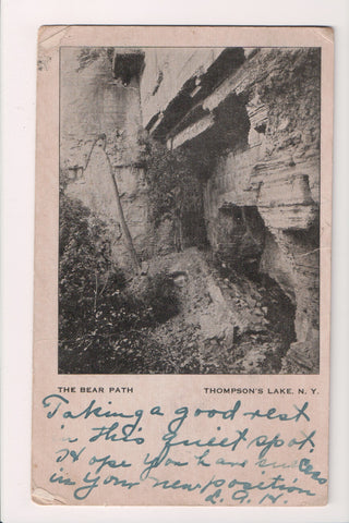 NY, THOMPSONS LAKE - The Bear Bath - DPO #4 cancel - NL0297