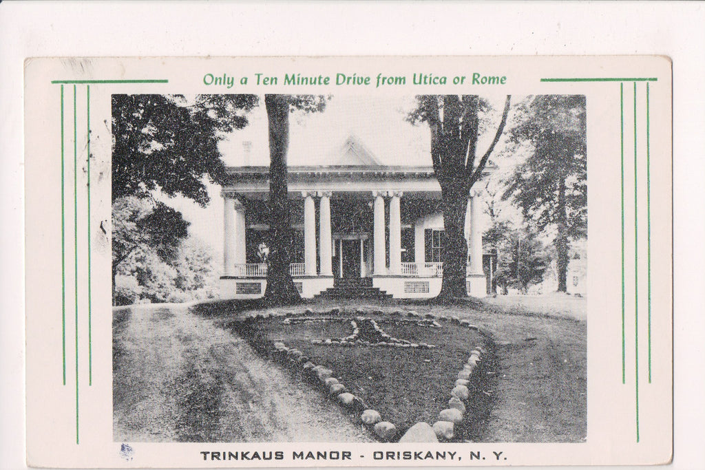 NY, Oriskany - Trinkaus Manor - old postcard - NL0302