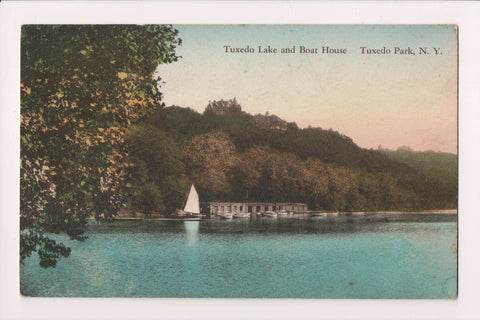 NY, TUXEDO PARK - Tuxedo Lake, Boat House (original SOLD) NL0315