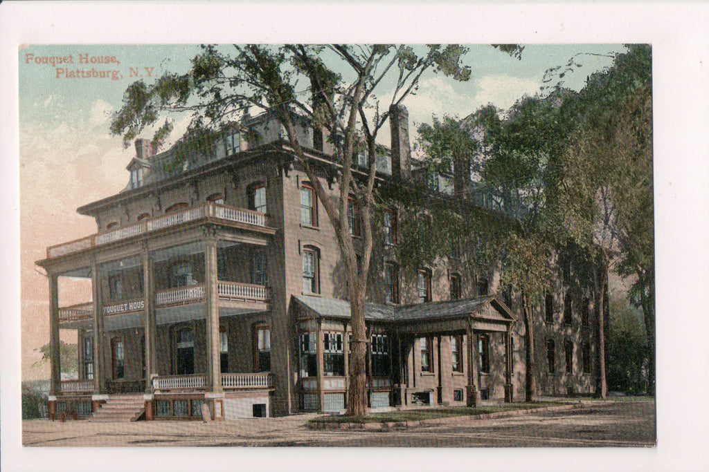 NY, PLATTSBURG - Fouquet House closeup of building - NL0320