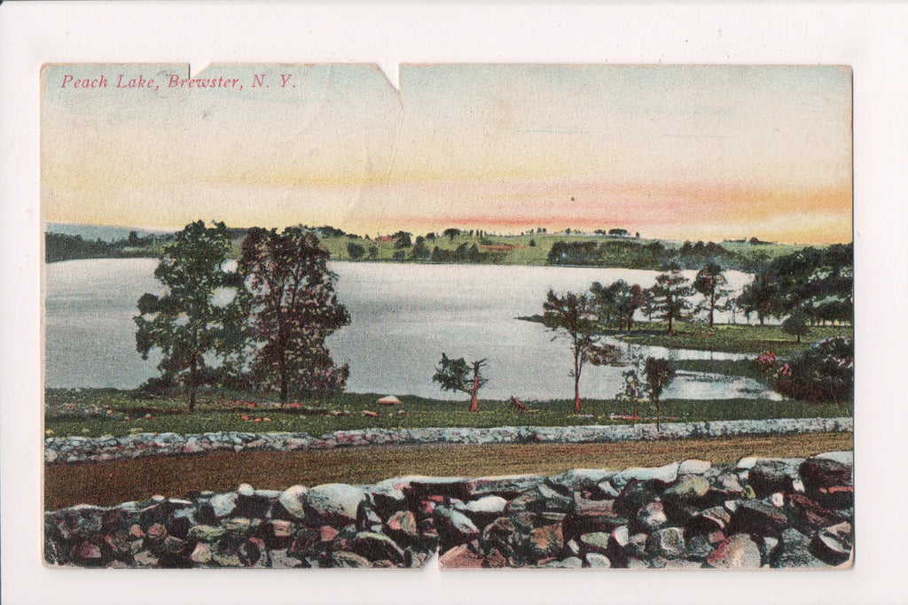 NY, BREWSTER - Peach Lake and shoreline @1909 (original SOLD) NL0326