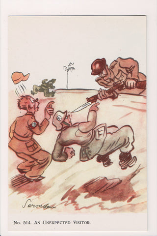 Military - Humorous caricature postcard - artist Saroukhan #514 - NL0354-2