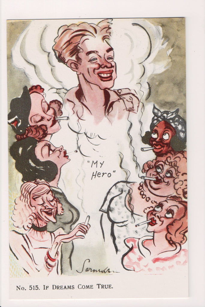 Military - Humorous caricature postcard - artist Saroukhan #515- NL0354-3