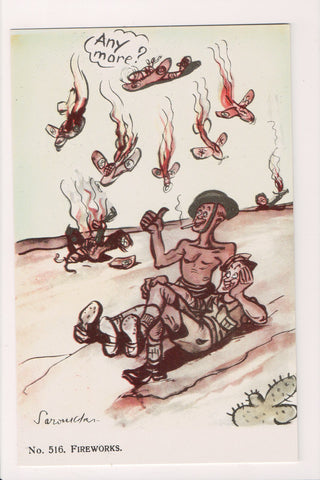 Military - Humorous caricature postcard - artist Saroukhan #516 - NL0354-4
