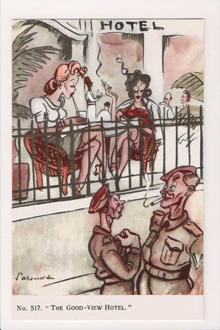 Military - Humorous caricature postcard - artist Saroukhan #517 - NL0354-5