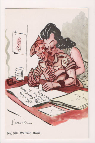 Military - Humorous caricature postcard - artist Saroukhan #518 - NL0354-6