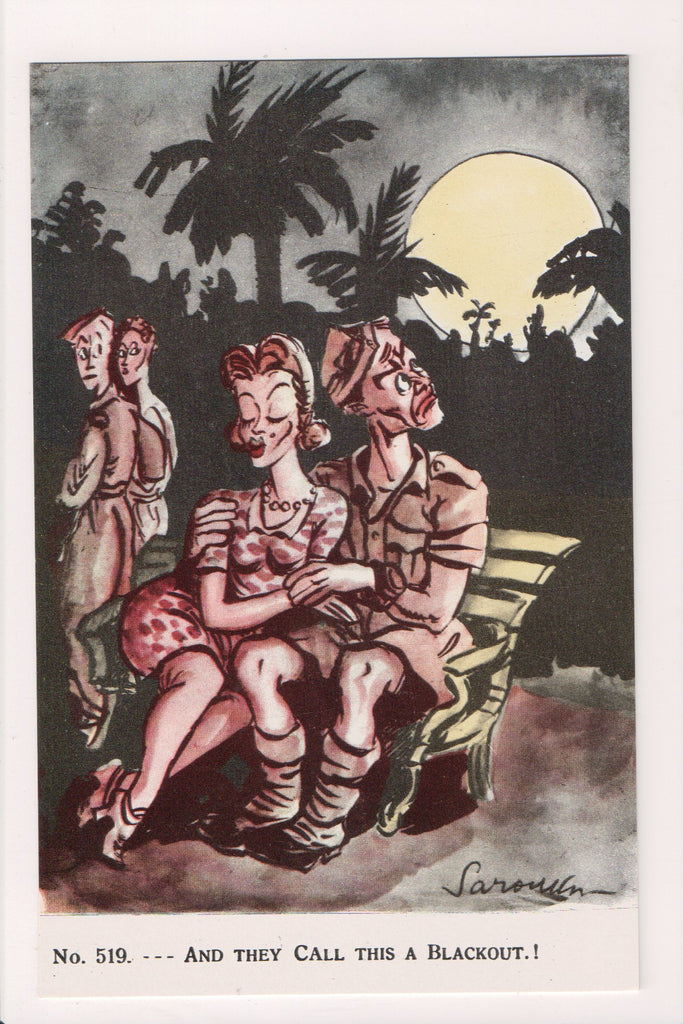 Military - Humorous caricature postcard - artist Saroukhan #519 - NL0354-7