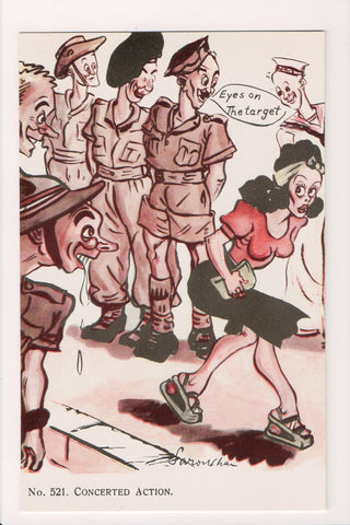 Military - Humorous caricature postcard - artist Saroukhan #521 - NL0354-9