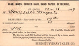 MO, ST LOUIS - Burd-Stuyvesant Glue Co - to Springfield Wagon Co Postal Card (original SOLD) NL0413