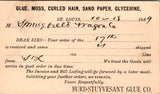 MO, St Louis - BURD-STUYVESANT GLUE CO - to Springfield Wagon Co - Postal Card - NL0413