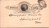 MO, St Louis - BURD-STUYVESANT GLUE CO - to Springfield Wagon Co - Postal Card - NL0413