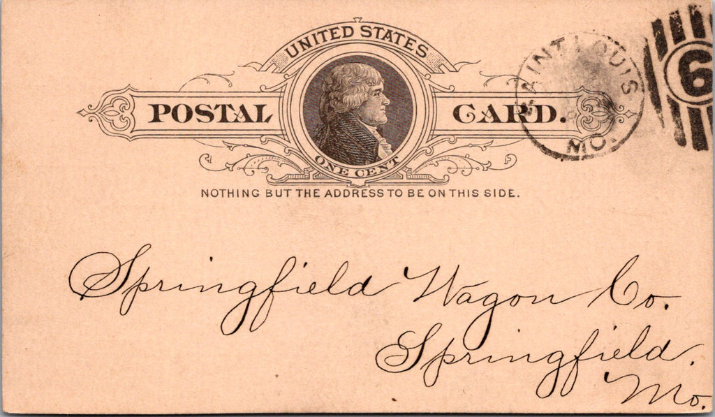 MO, ST LOUIS - Missouri Tent and Awning Co Postal Card (original SOLD) NL0414
