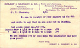 VT, BURLINGTON - Hobart J Shanley & Co - Publishers - Postal Card - NL0419