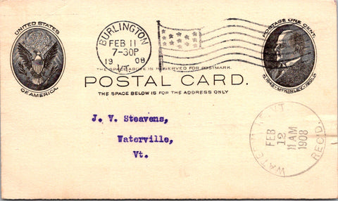 VT, BURLINGTON - Hobart J Shanley & Co - Publishers - Postal Card - NL0419