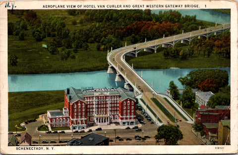 NY, SCHENECTADY - Hotel Van Curler, Great Western Gateway Bridge - NL0526