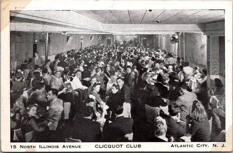 NJ, Atlantic City - Clicquot Club with entertainment on stage postcard - NL0529