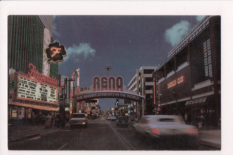 NV, Reno - Fitzgeralds, Harolds Club, arch etc postcard - NV0006