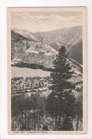 NV, Elko - A Mountain Scene - Jukes postcard - CP0182