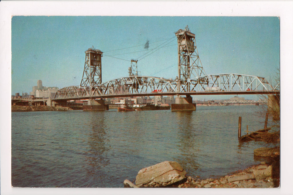 NY, ALBANY - Dunn-Memorial Bridge - ALBANY COUNTY slogan postmark - A06608