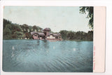 NY, Albany - Park Lake, residence postcard - A17046