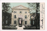 NY, AUBURN - Womens Prison, flags draping door - T J Hennessey card - w02624