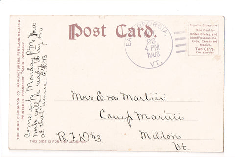 pm DPO - VT, East Georgia - 1908 cancel - Helbock S/I #1 - C17061