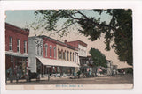 NY, BELFAST Main Street, Mann and Lindsay store?, W W Dart postcard - C06096