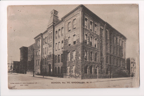 NY, BROOKLYN - School #44, @1907 vintage Acme Novelty postcard - A12042