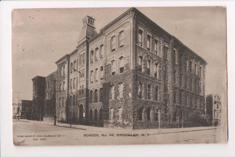 NY, Brooklyn - School #44, @1907 vintage Acme Novelty postcard - A12042