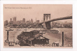 NY, Brooklyn - view of bridge and both sides of the water - CP0322
