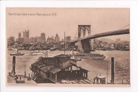 NY, BROOKLYN - view of bridge and both sides of the water - CP0322