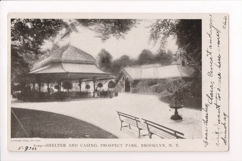 NY, BROOKLYN - Prospect Park, Shelter and Casino, Blanchard Press (original SOLD) EP0