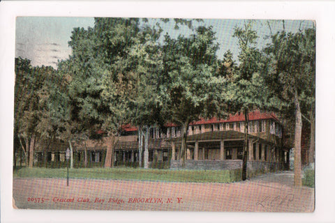 NY, BROOKLYN - Crescent Club, Bay Ridge, @1908 vintage postcard - G03197
