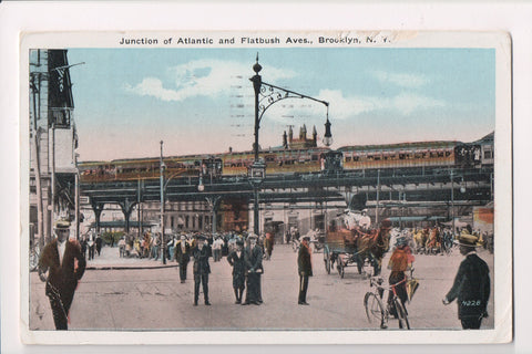 NY, BROOKLYN - Atlantic and Flatbush Aves - (original SOLD) w01391