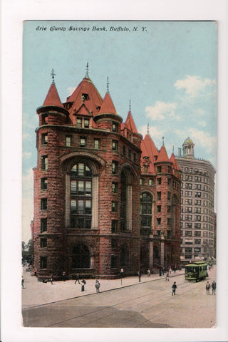 NY, Buffalo - Erie County Savings Bank, vintage postcard - I03201