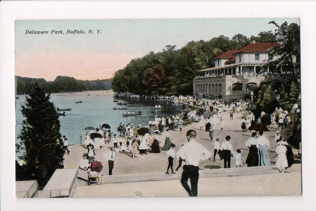 NY, BUFFALO - Delaware Park, Beach Scene (original SOLD) J03035
