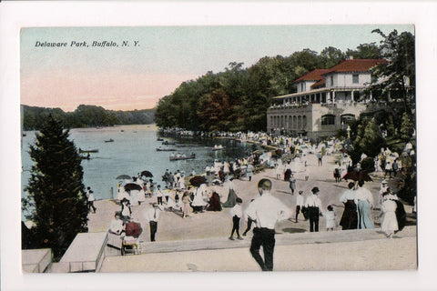 NY, BUFFALO - Delaware Park, Beach Scene (original SOLD) J03035