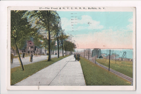 NY, Buffalo - The Front and N Y C H RR, bridge in park setting - w01148