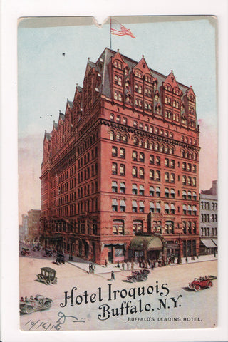 NY, Buffalo - Hotel Iroquois - w02554 - postcard **DAMAGED / AS IS**