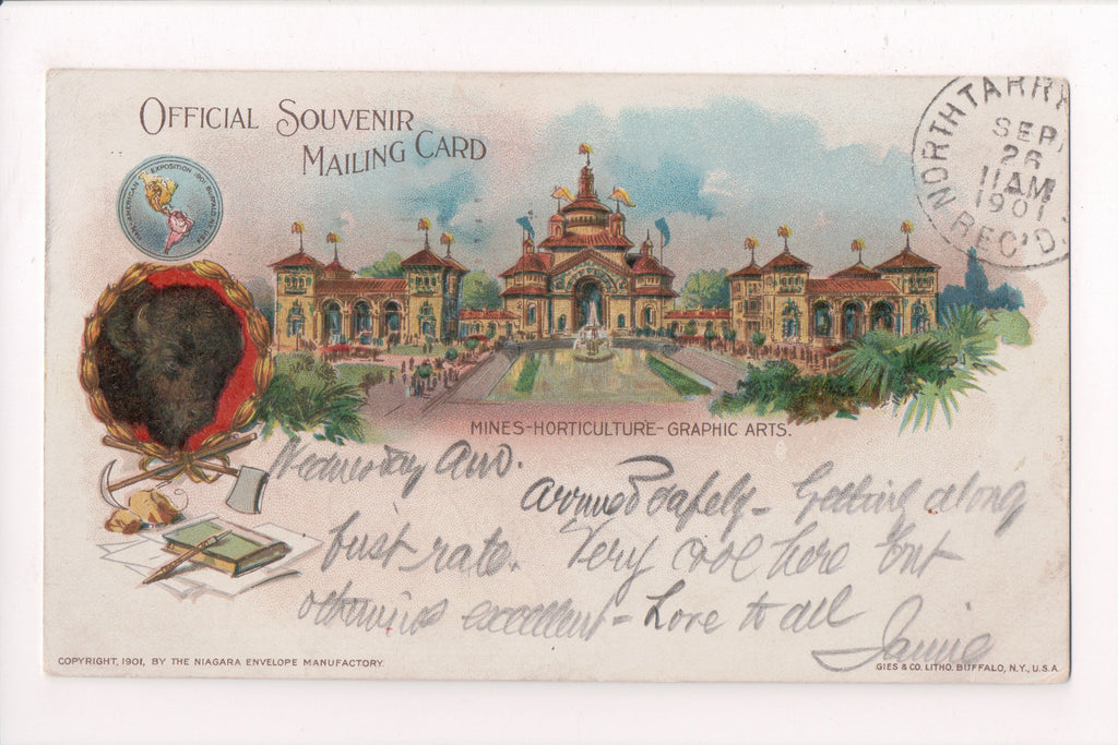 NY, Buffalo - Pan-American Exposition - @1901 postmark - D08263