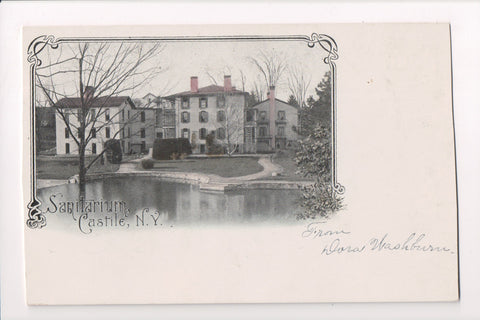 NY, CASTILE - Sanitarium closeup postcard - D07020