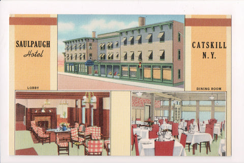 NY, CATSKILL - Saulpaugh Hotel, Dining Room, lobby - D17424