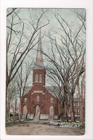 NY, CATSKILL - Roman Catholic Church postcard - D17230