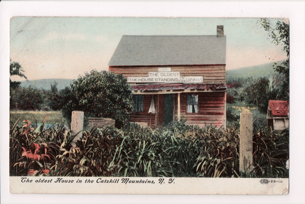 NY, Catskill Mountains - Oldest Frame House - @1910 Shady, NY DPO - B10041