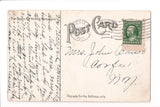 NY, CHARLOTTE- Virginia Reel, amusement park, @1911 vintage postcard - NL0192