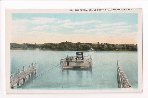 NY, Bemus Point - Chautauqua Lake FERRY postcard - D17384