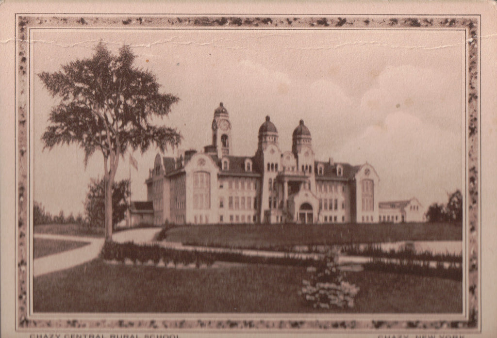NY, CHAZY - Chazy Central Rural School, @1924 W H Miner original SOLD) 606020